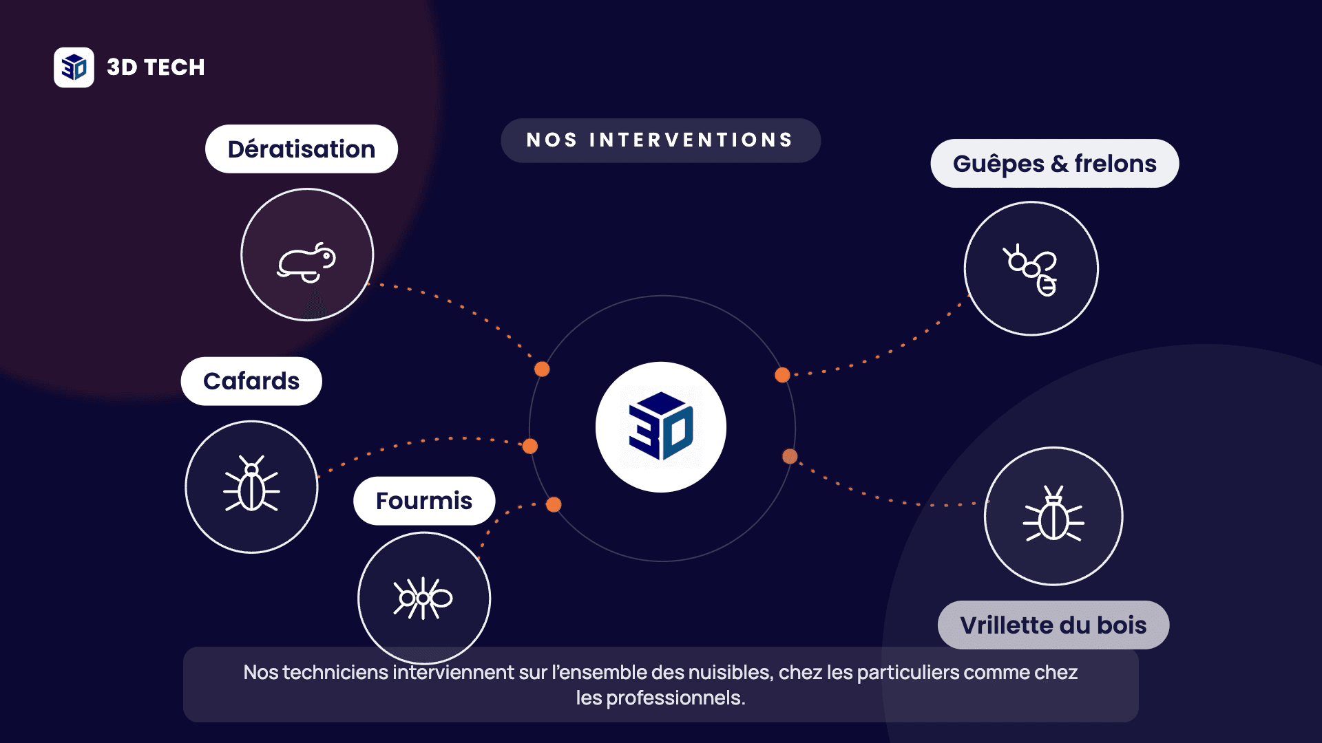 Aperçu du film de présentation 3D-TECH : nos interventions contre les nuisibles